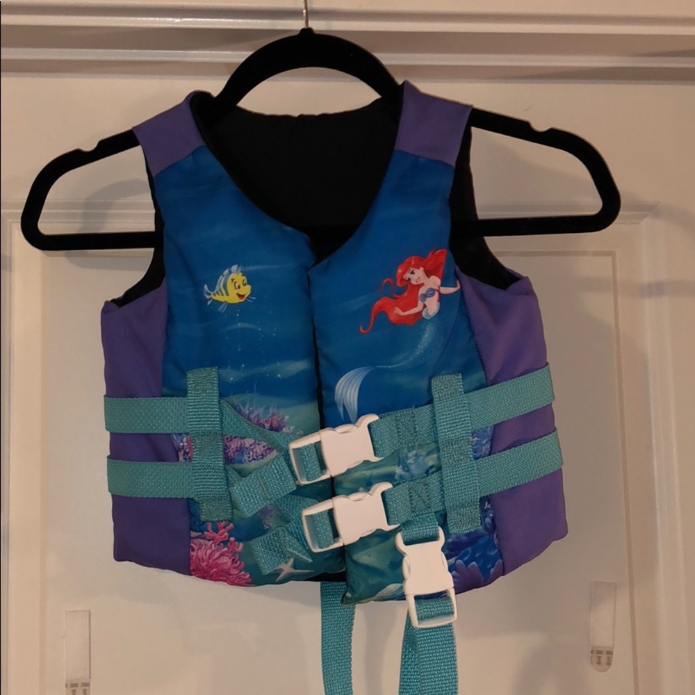 Little mermaid child’s life vest